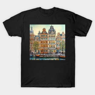 Amsterdam city drawing T-Shirt